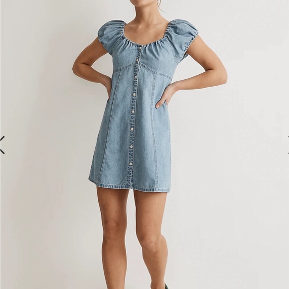 MADEWELL - NWT - denim mini dress - Picture 3 of 6